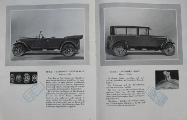 Buick 6 Cylinder Cars Modelprogram 1928 Carbrochure (8696)